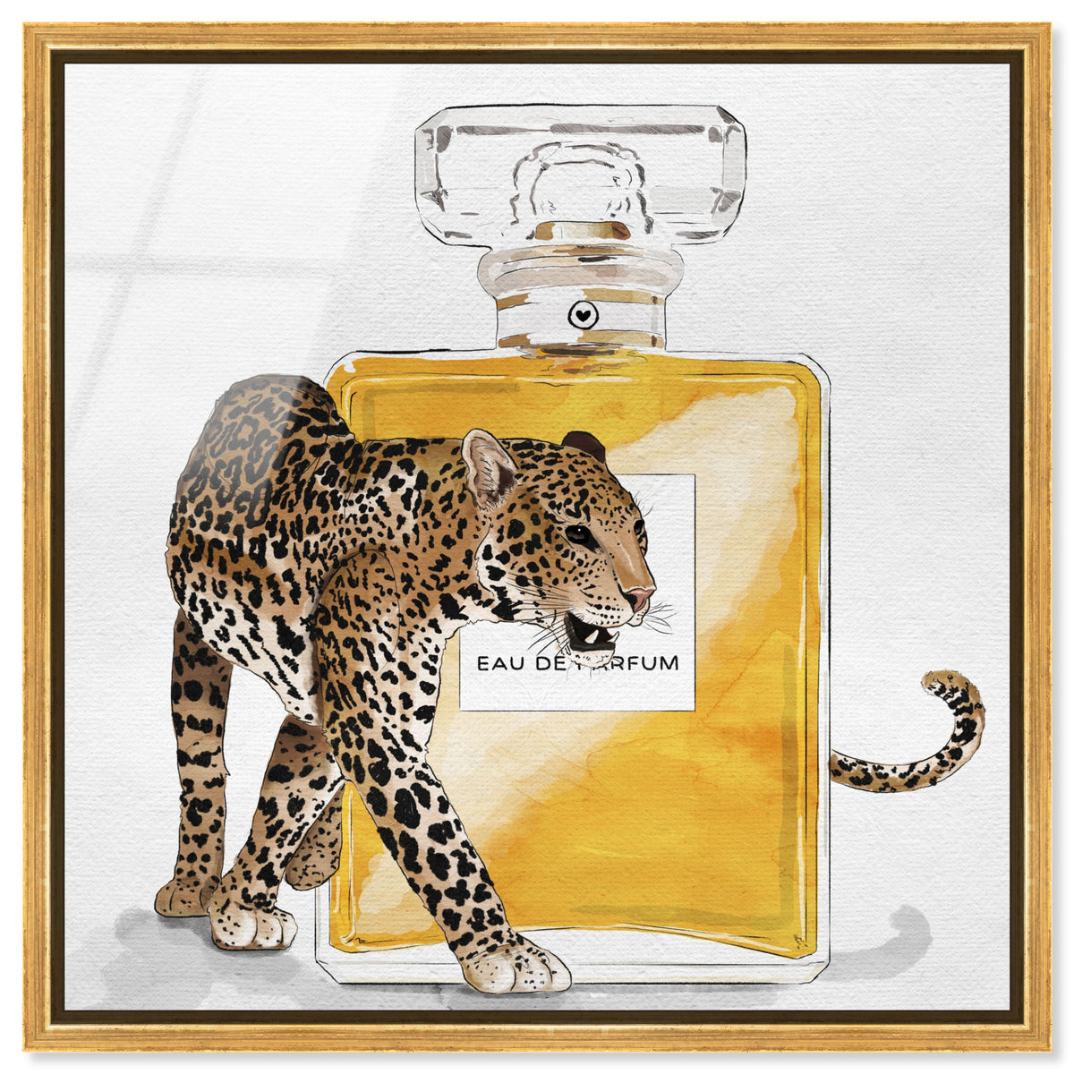 Exotic Perfume Leopard | Leopard Fashion Wall Art by Oliver Gal