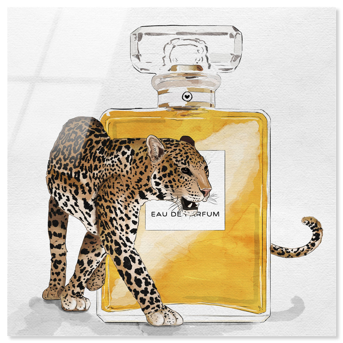 Exotic Perfume Leopard | Leopard Fashion Wall Art by Oliver Gal