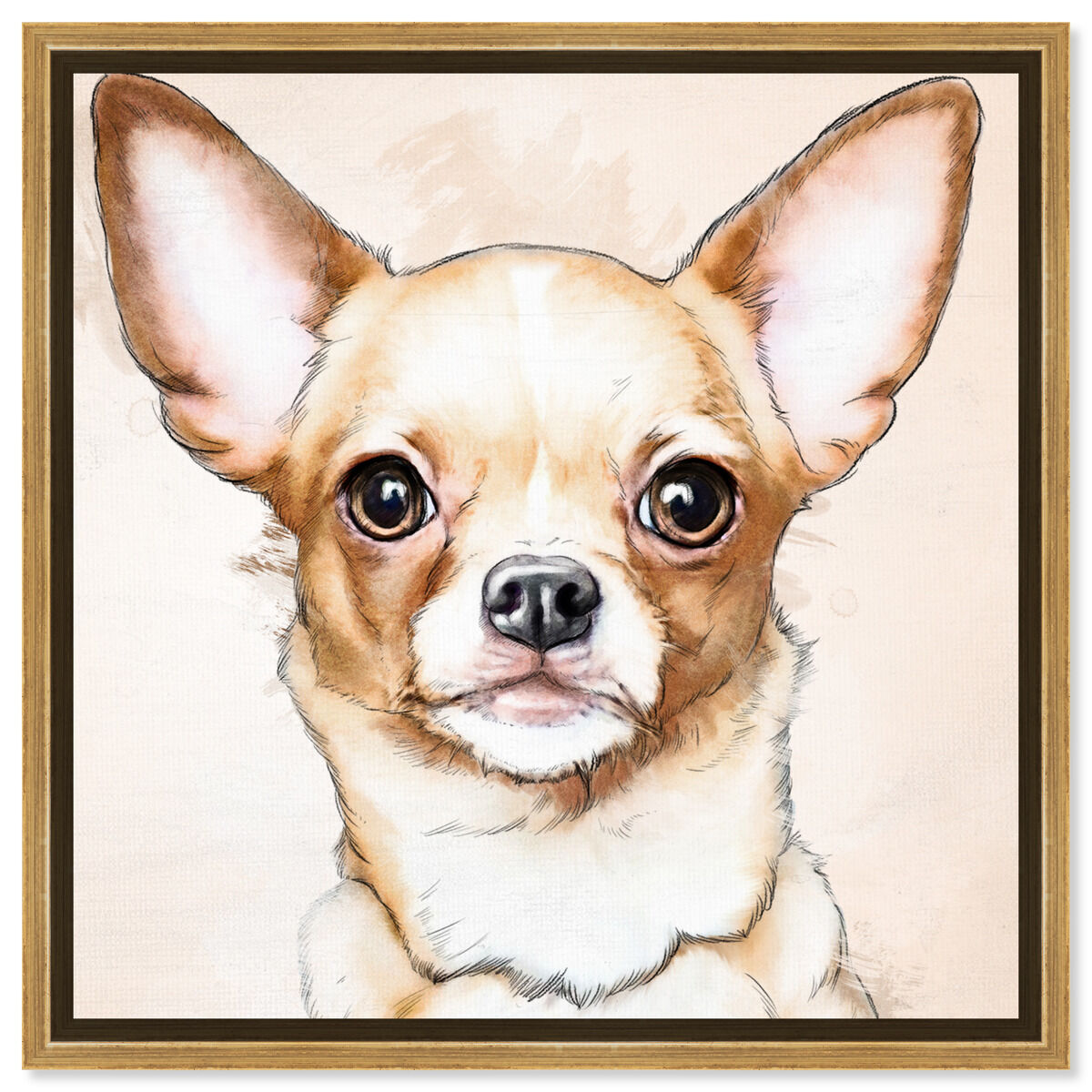 40x40/Framed Canvas/PSGLD