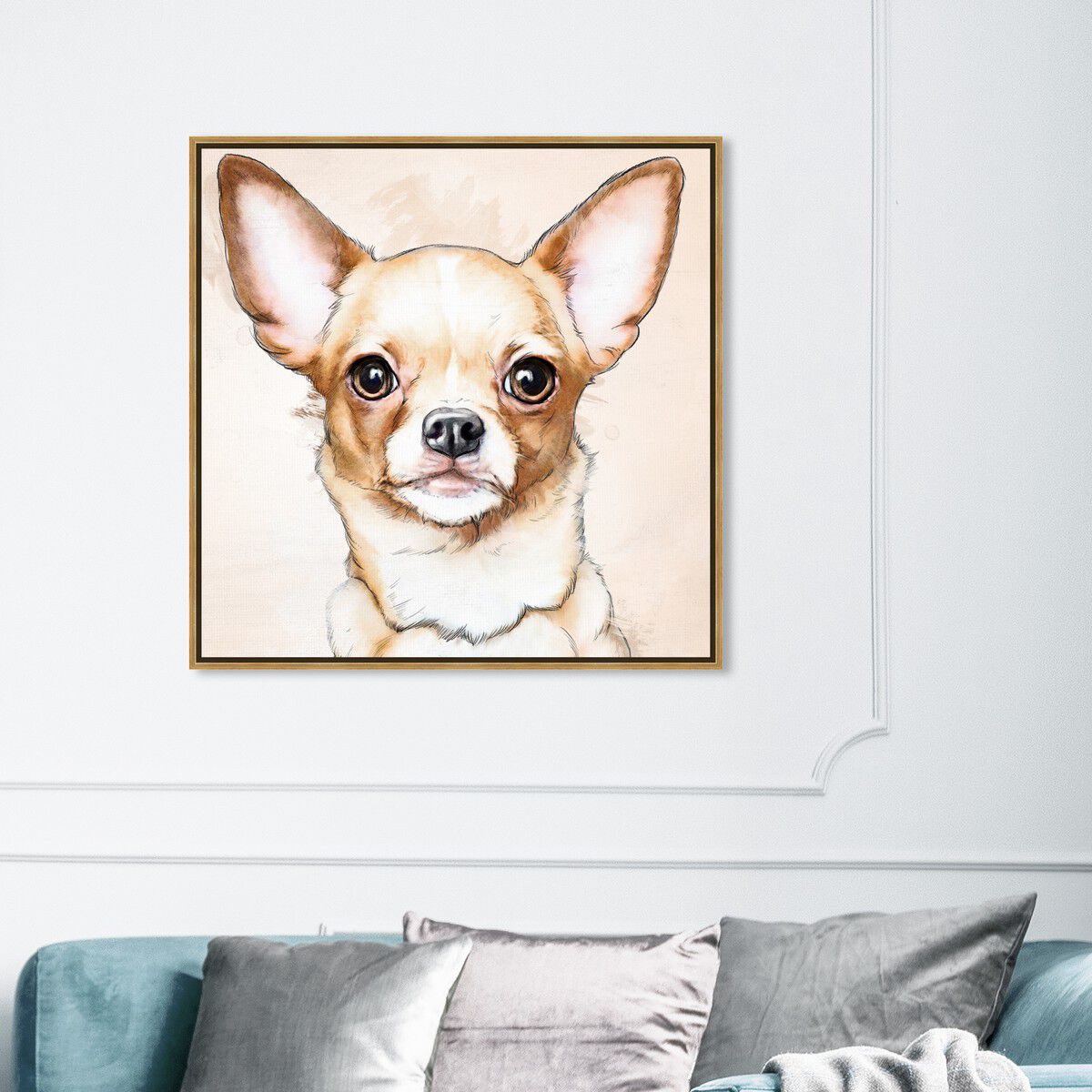 40x40/Framed Canvas/PSGLD