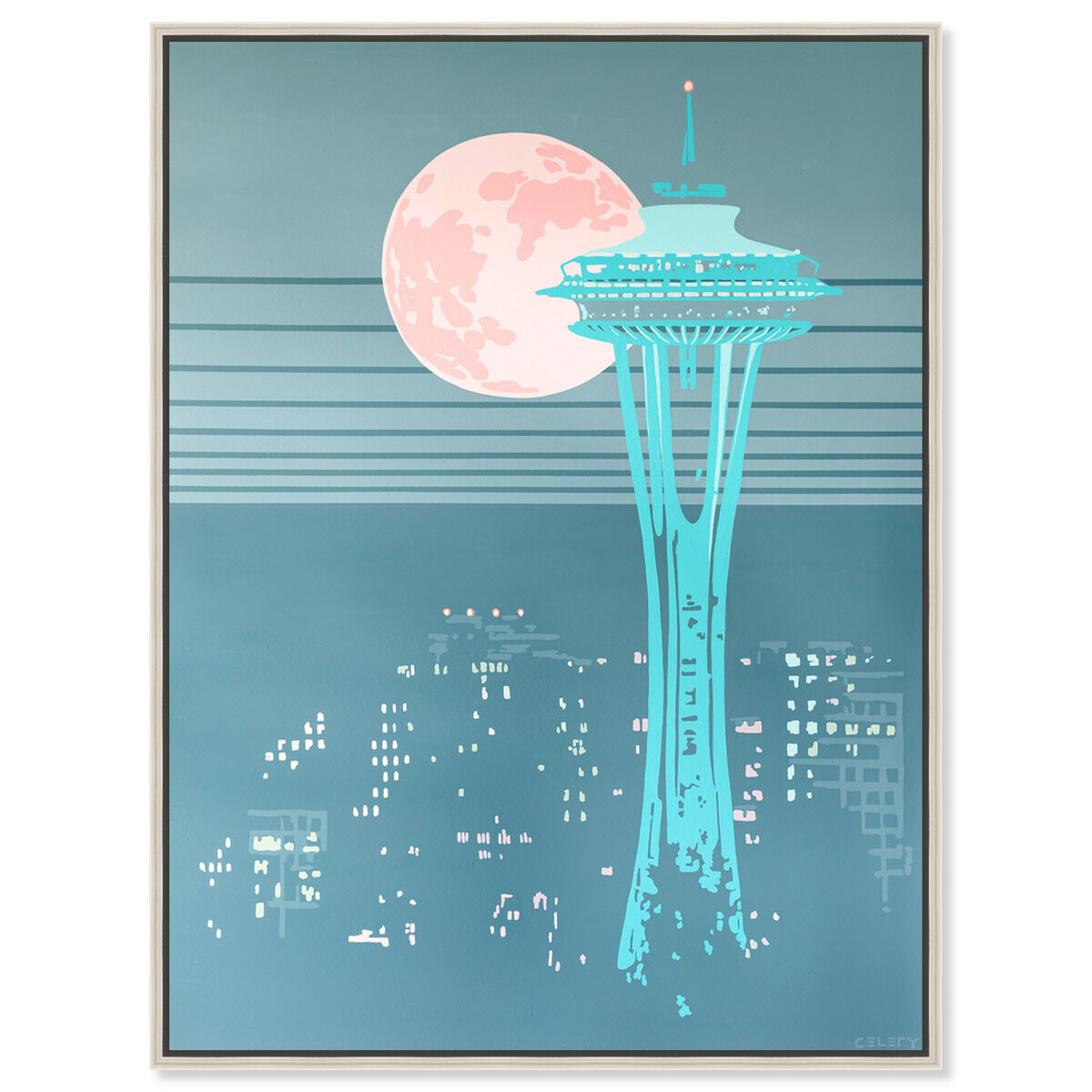 36x54/Framed Canvas/CFL