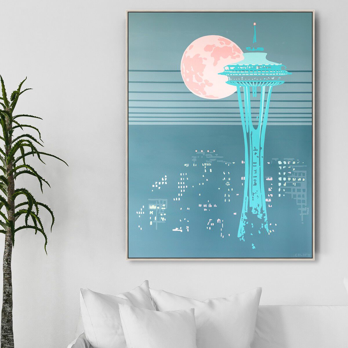 36x54/Framed Canvas/CFL