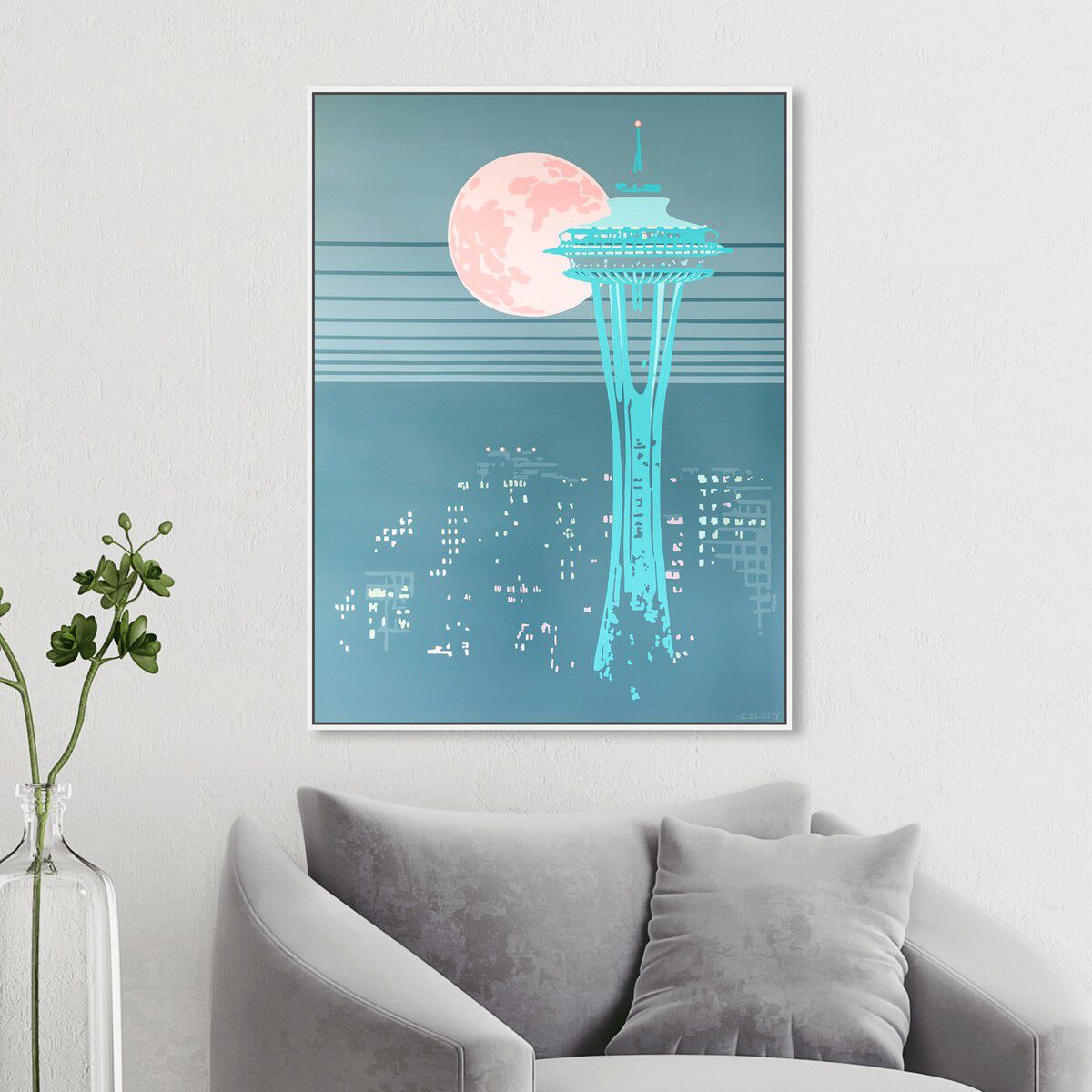 36x54/Framed Canvas/WFL