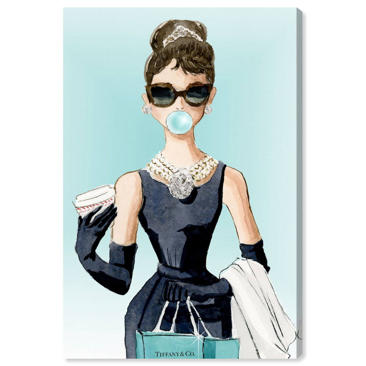 Bubble Gum Jewelry | People and Portraits Wall Art by Oliver Gal Bubble Gum Jewelry | People and Portraits Wall Art by Oliver Gal