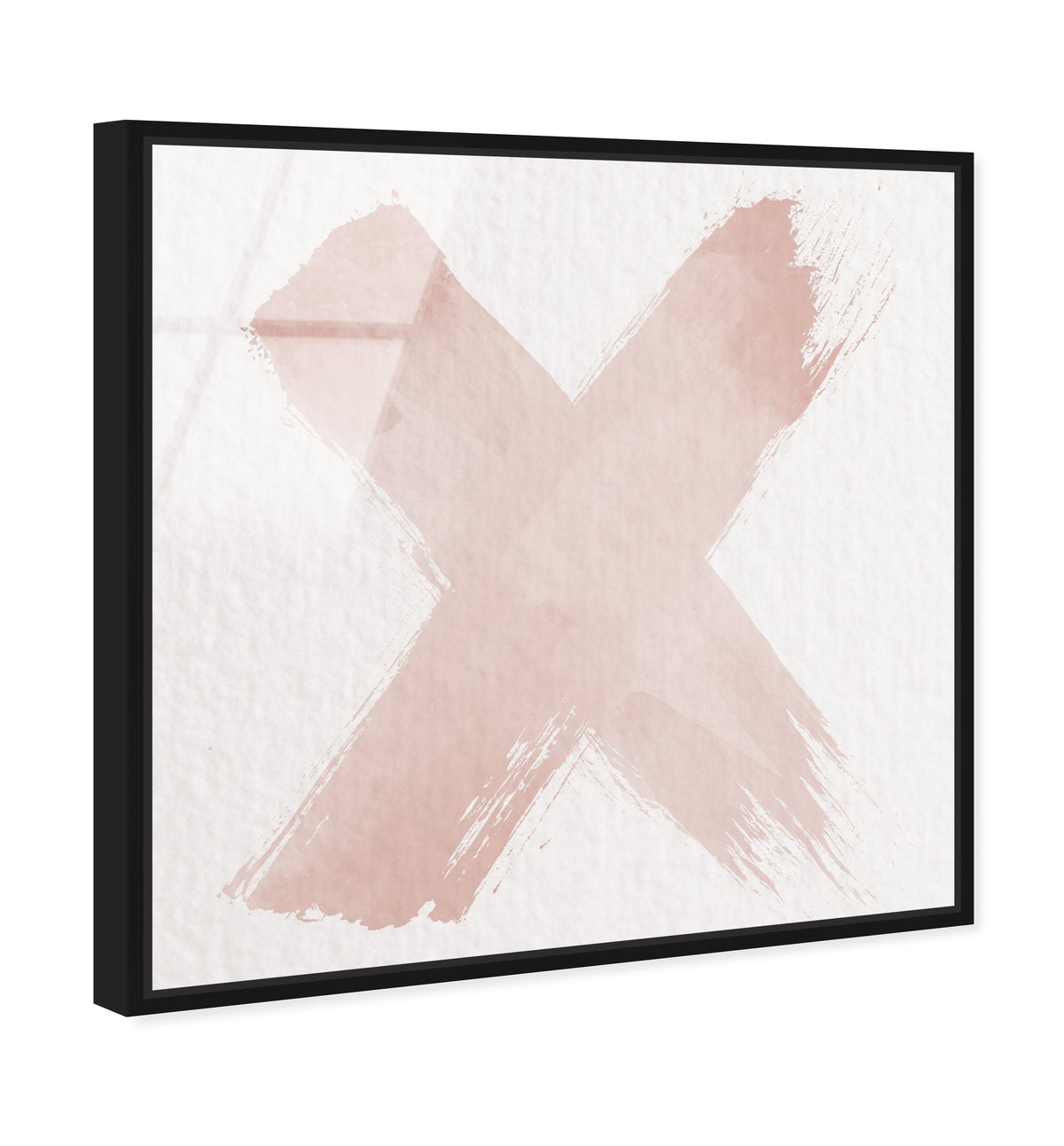 X of XO Blush | Typography Wall Art | Oliver Gal