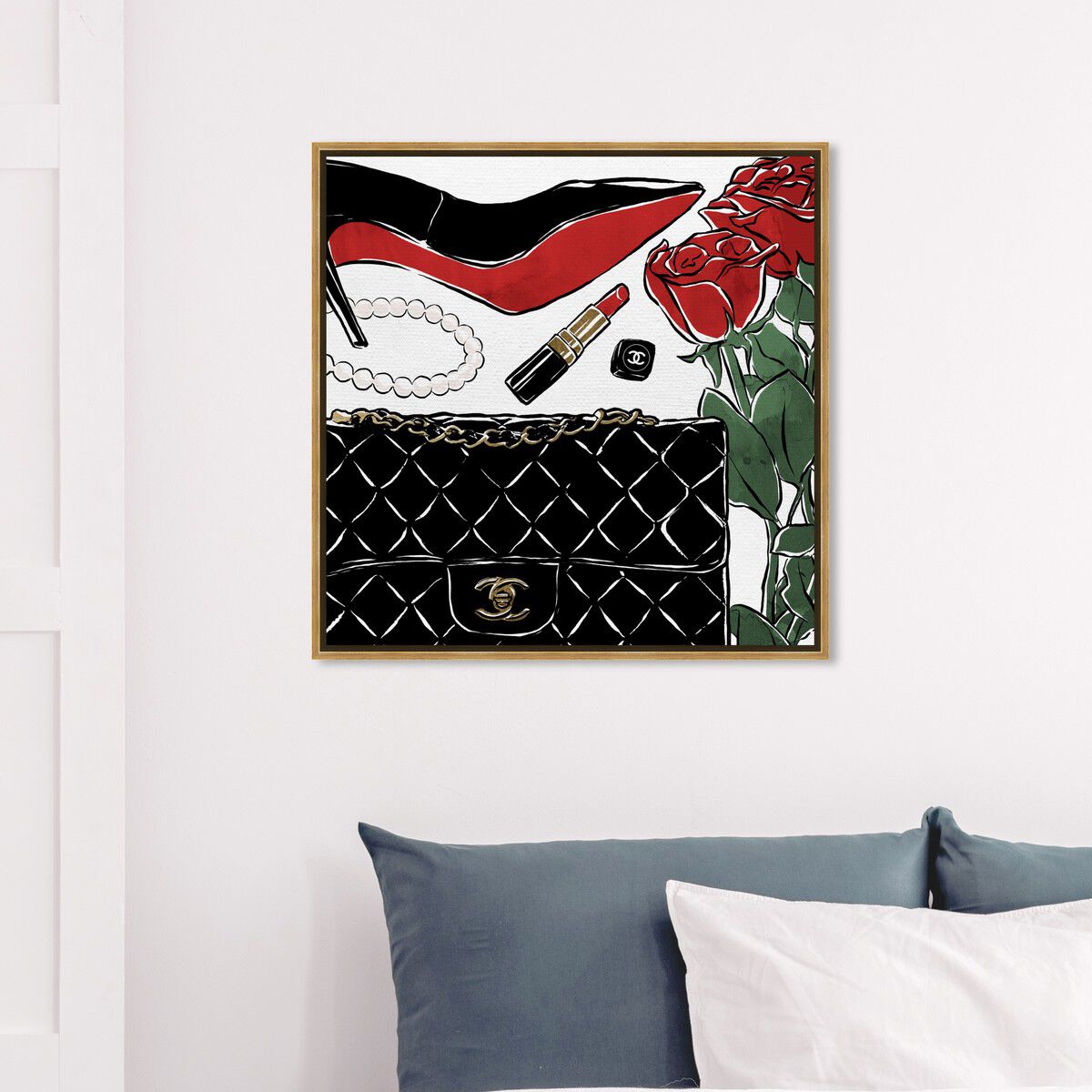40x40/Framed Canvas/PSGLD