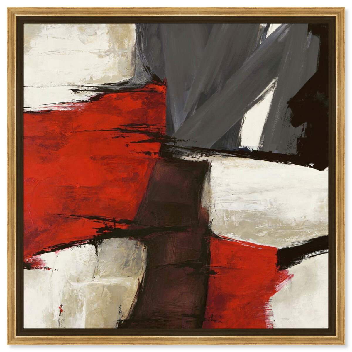 40x40/Framed Canvas/PSGLD