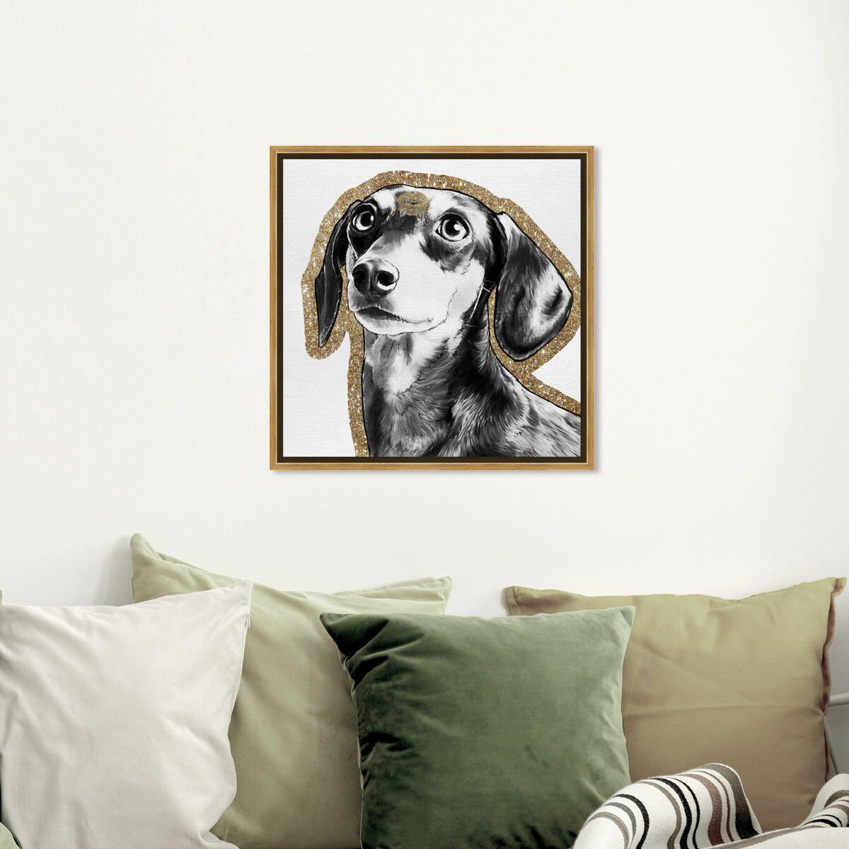 40x40/Framed Canvas/PSGLD