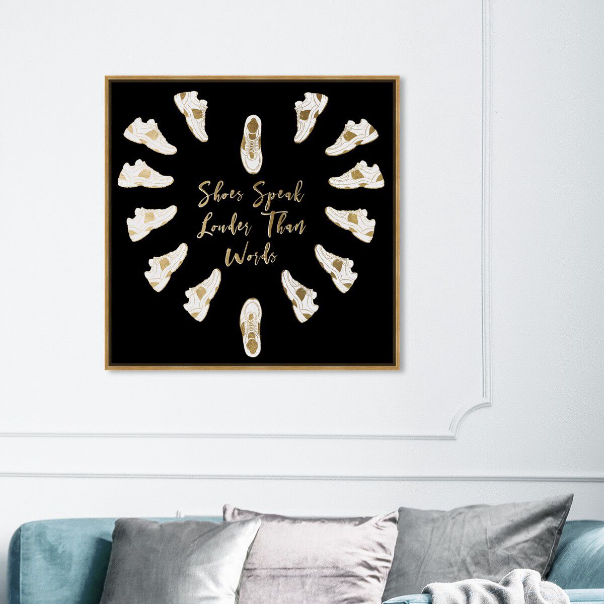40x40/Framed Canvas/PSGLD