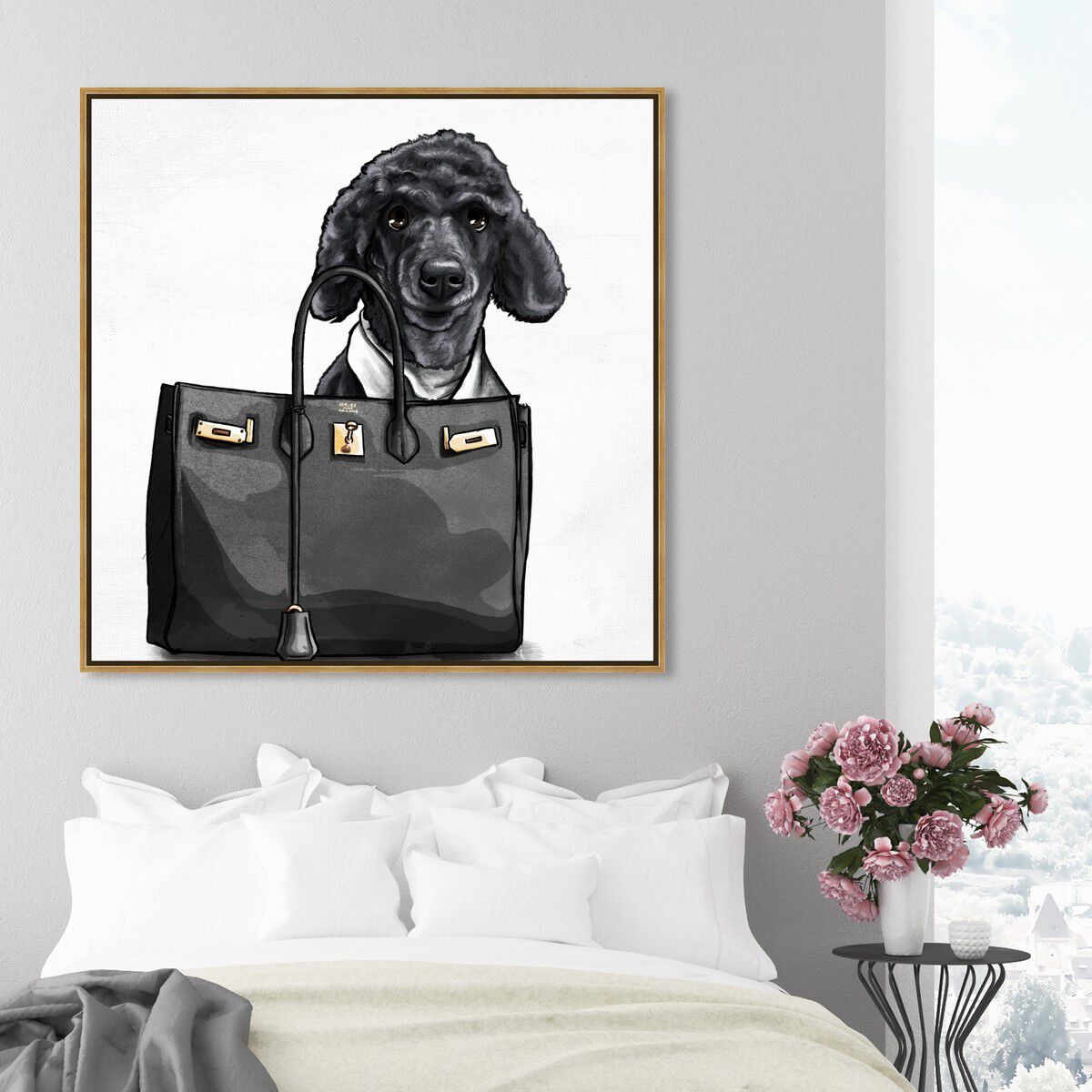 40x40/Framed Canvas/PSGLD