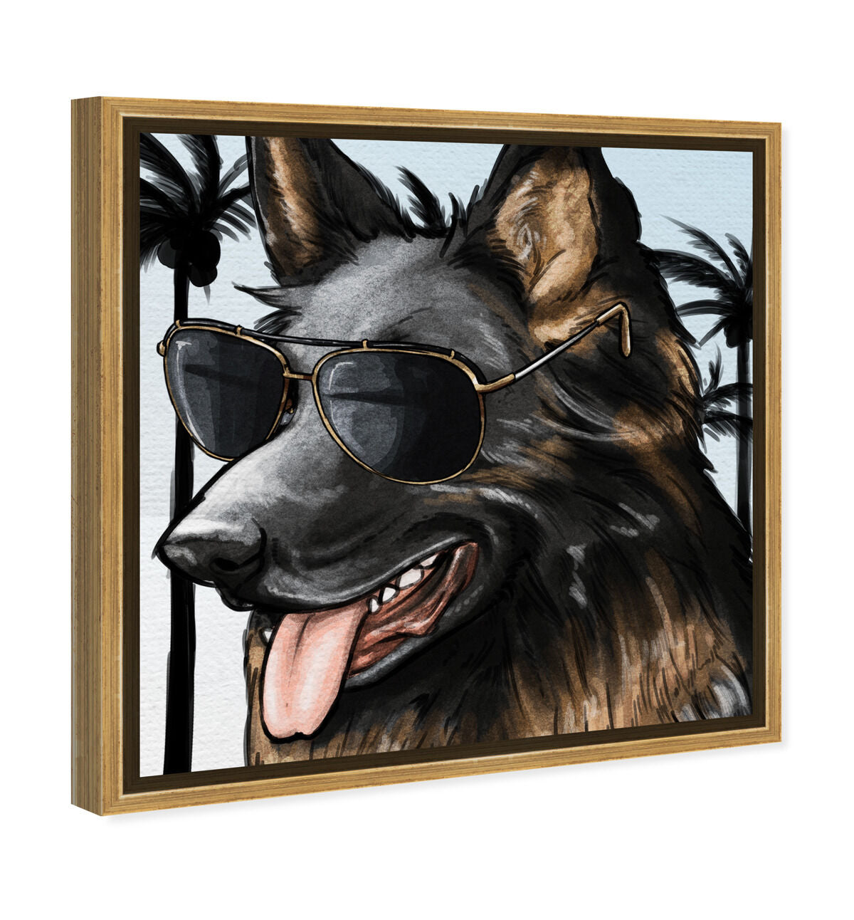40x40/Framed Canvas/PSGLD