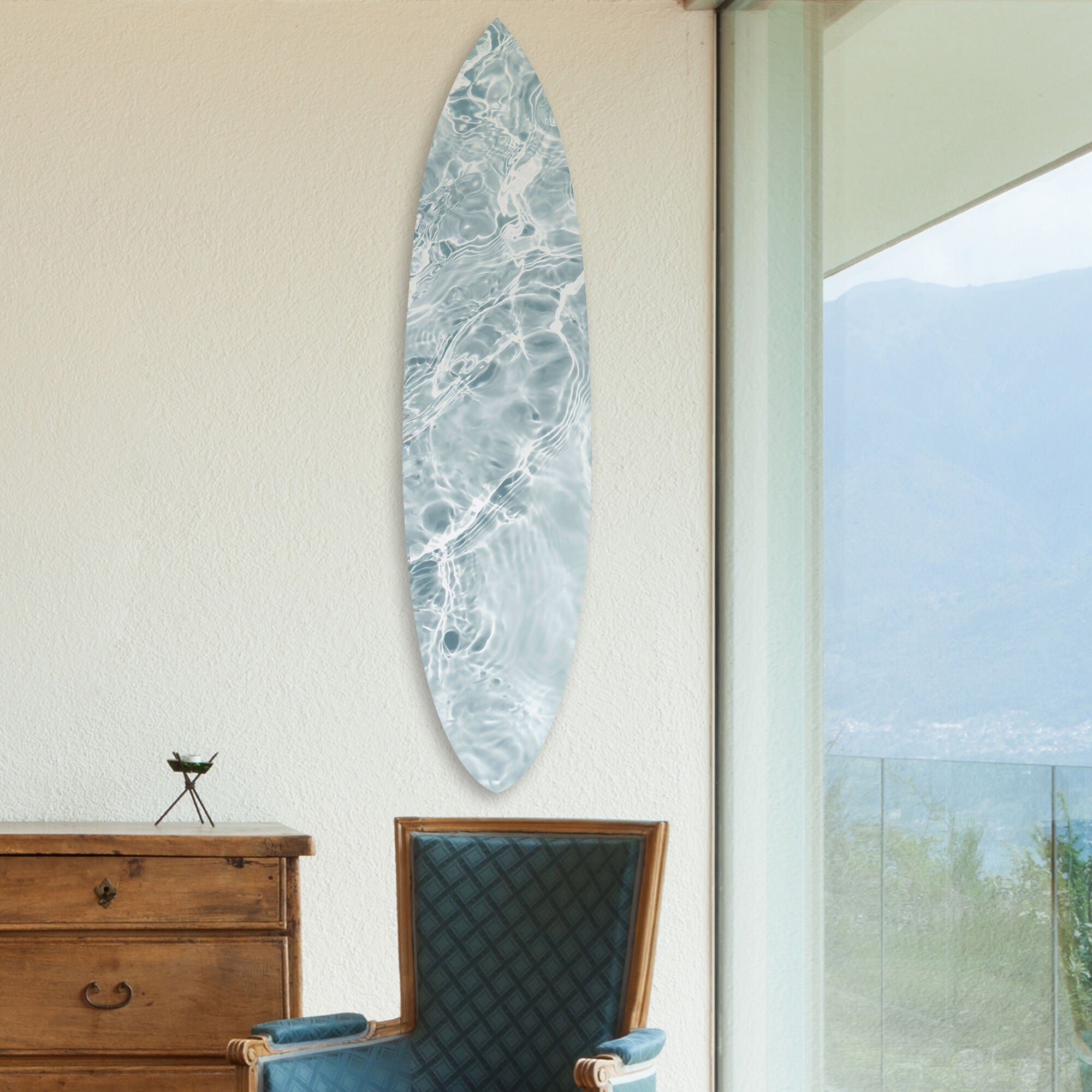 Calming Waves Clear Surfboard