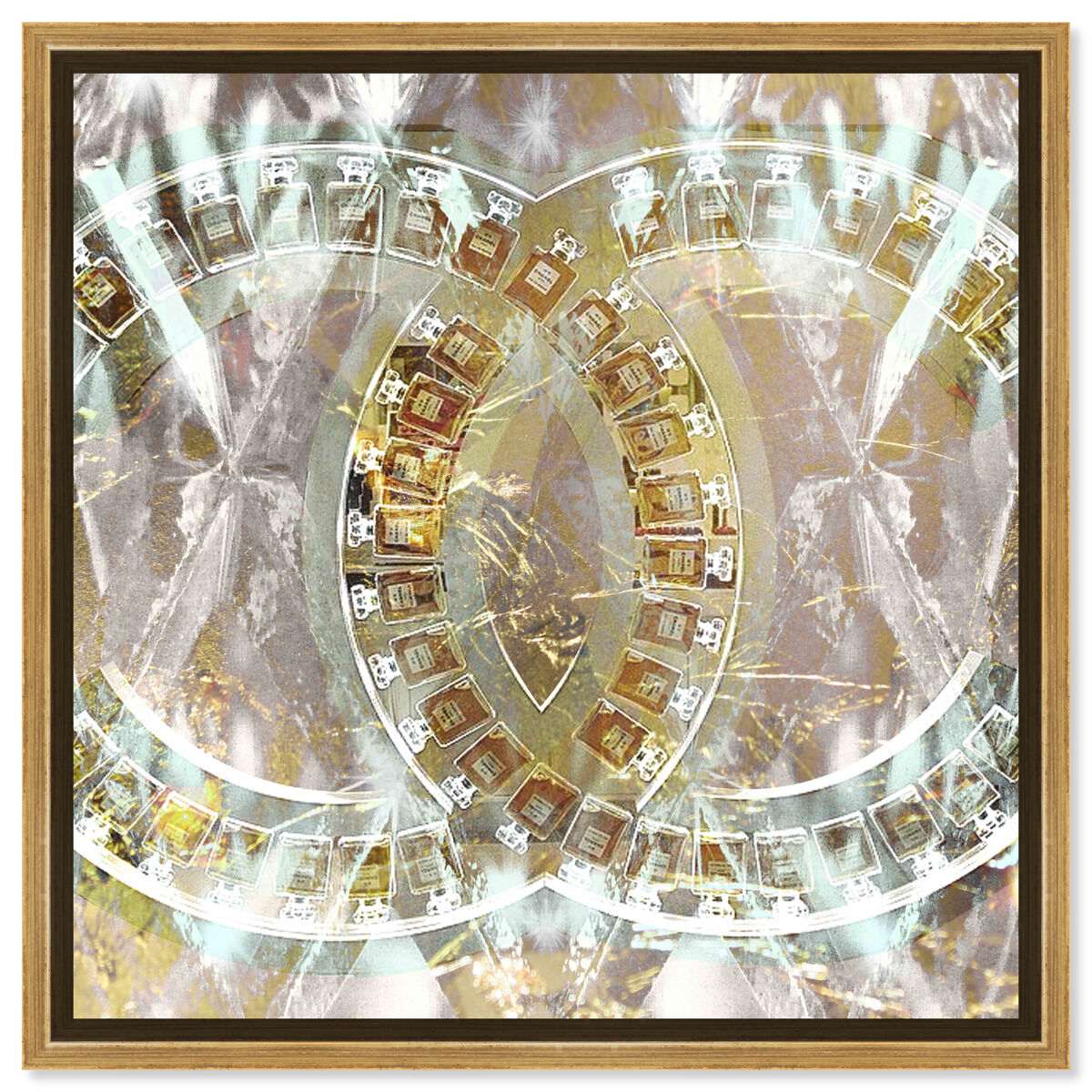 40x40/Framed Canvas/PSGLD