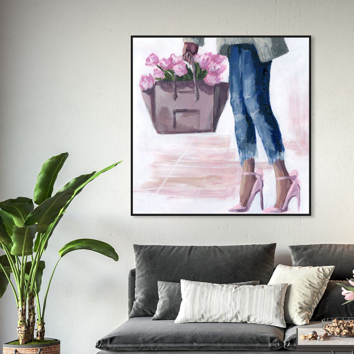 40x40/Framed Canvas/BFL
