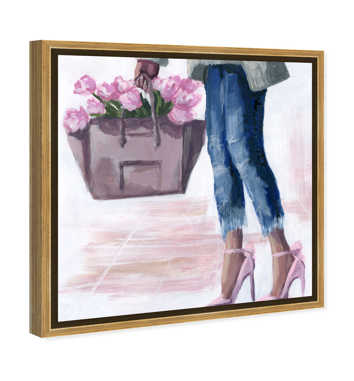40x40/Framed Canvas/PSGLD