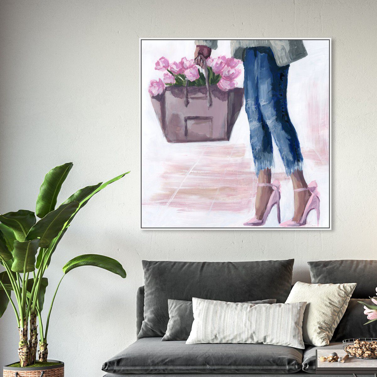 40x40/Framed Canvas/WFL