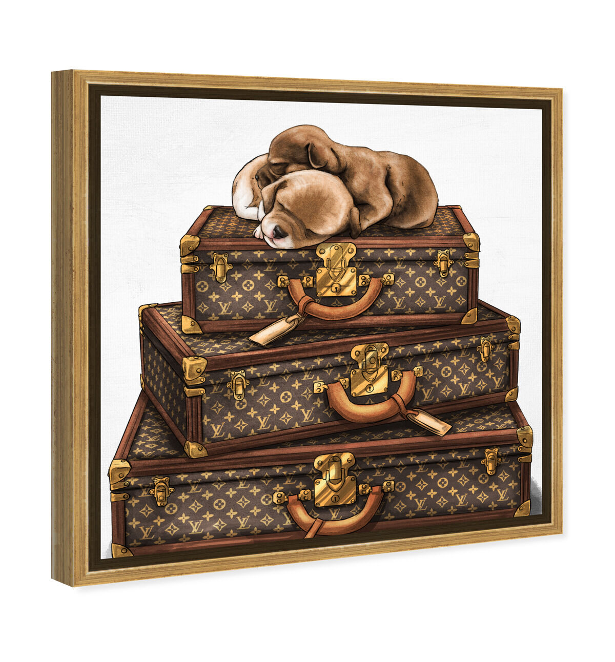 40x40/Framed Canvas/PSGLD