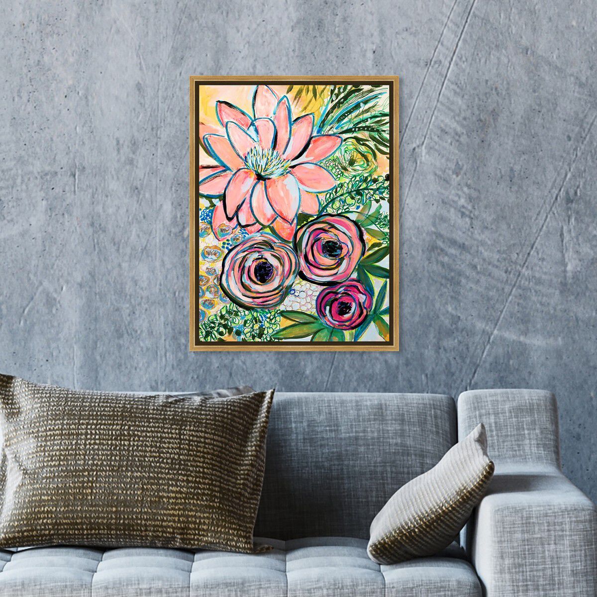 36x54/Framed Canvas/PSGLD