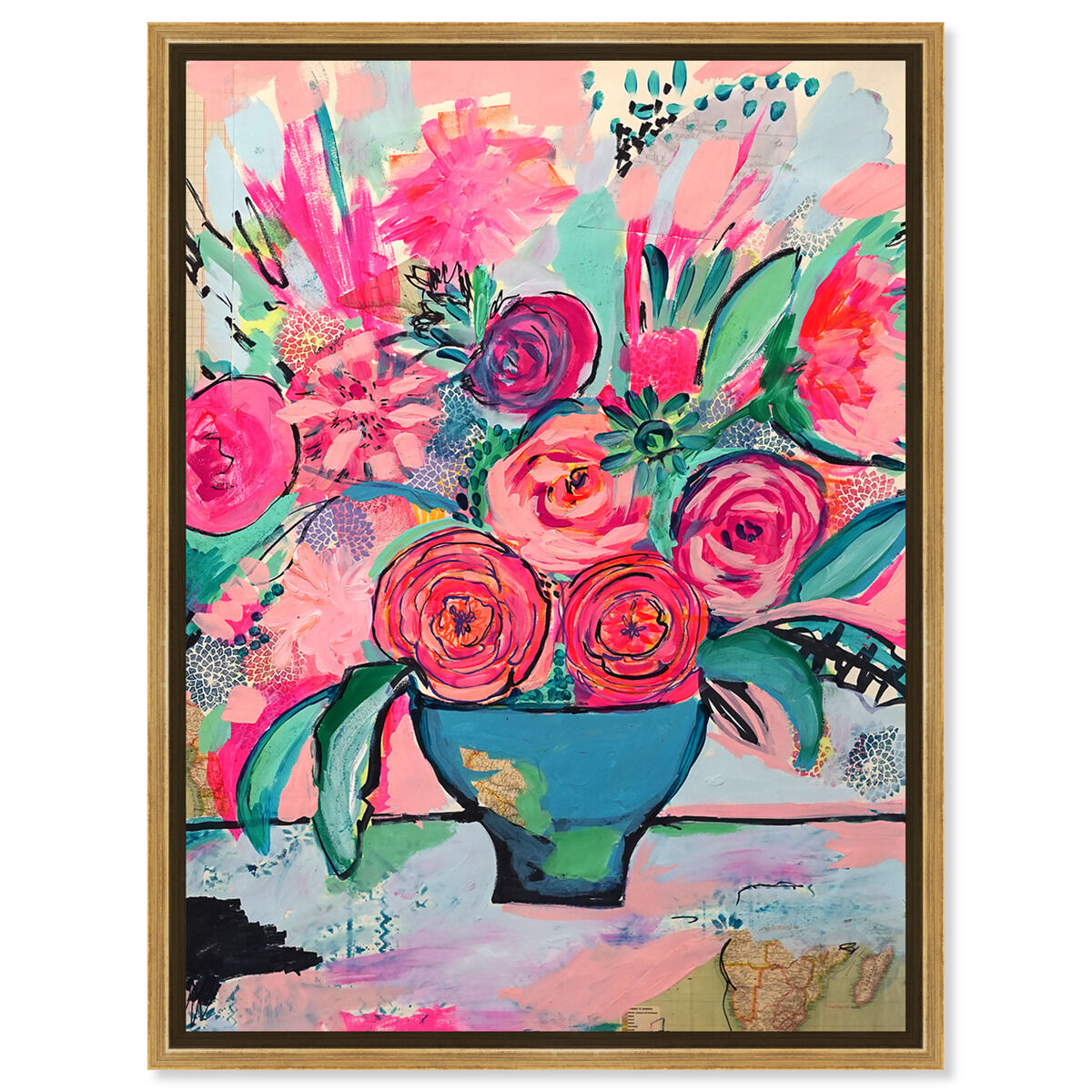 36x54/Framed Canvas/PSGLD