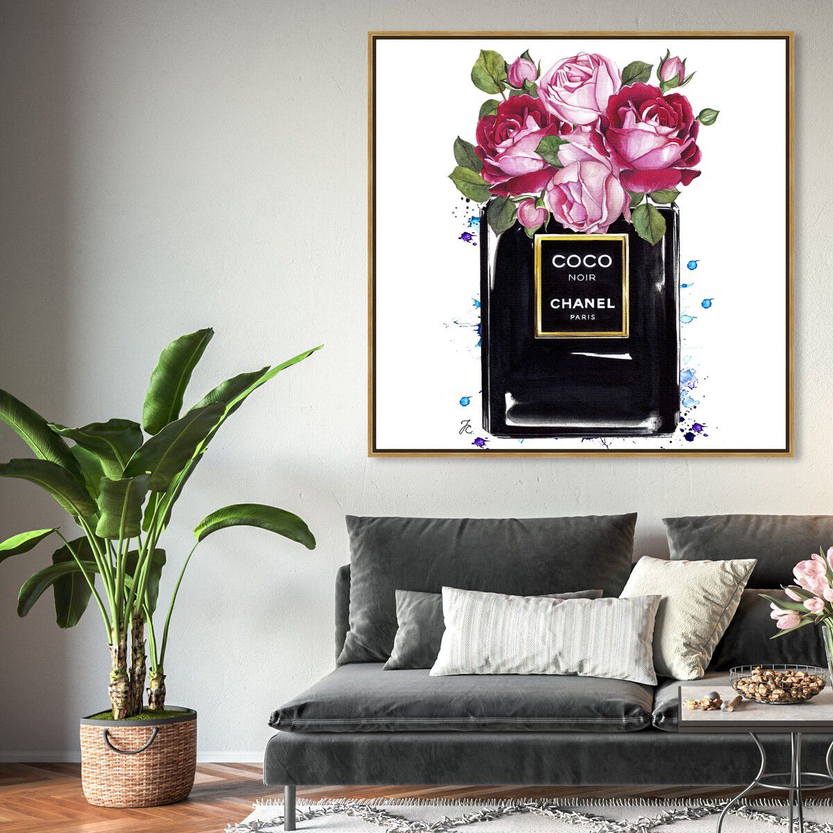 40x40/Framed Canvas/PSGLD