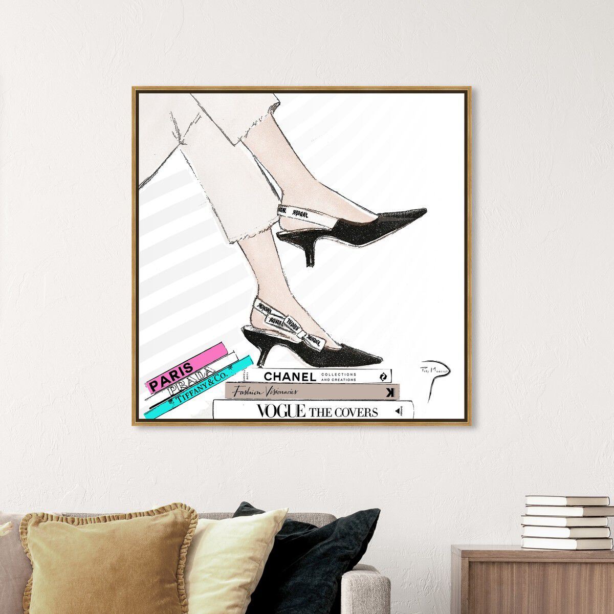 40x40/Framed Canvas/PSGLD