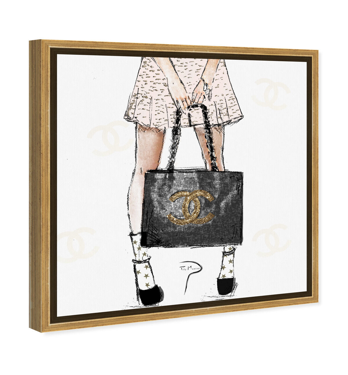 40x40/Framed Canvas/PSGLD