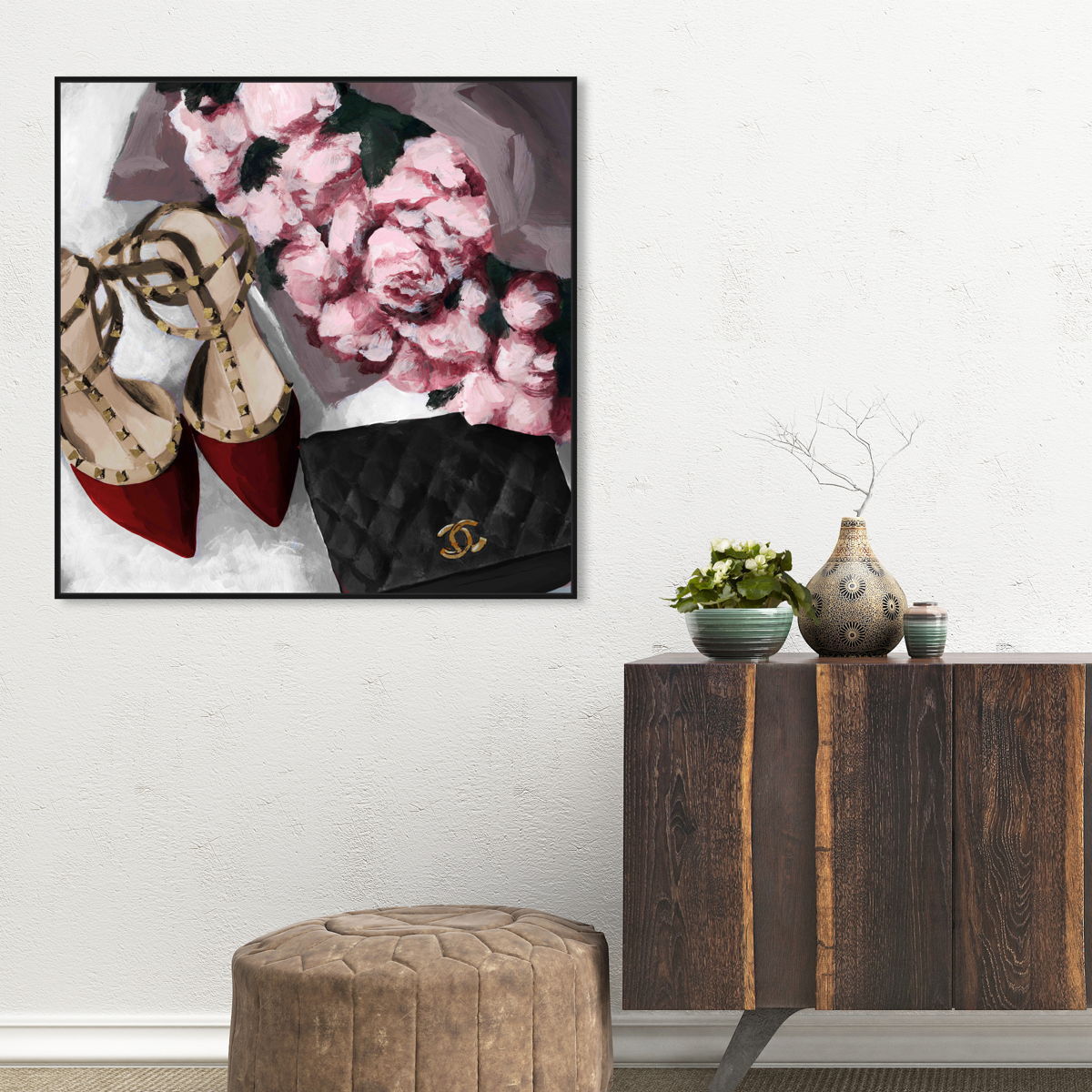 40x40/Framed Canvas/BFL