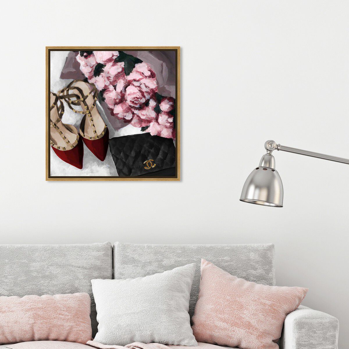 40x40/Framed Canvas/PSGLD
