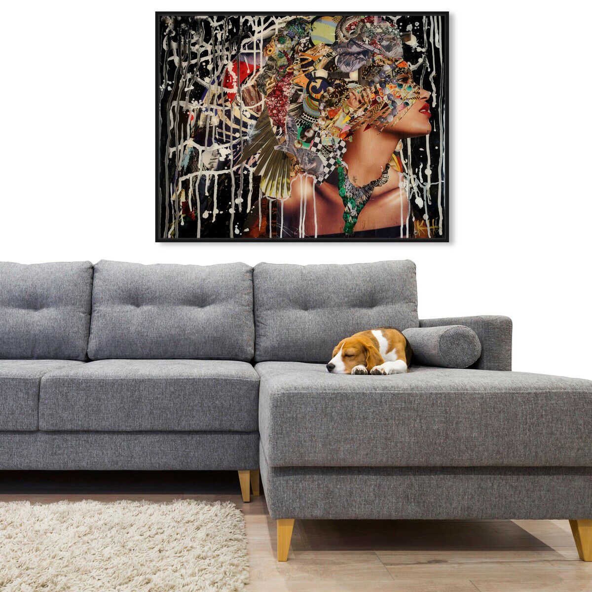 54x36/Framed Canvas/BFL