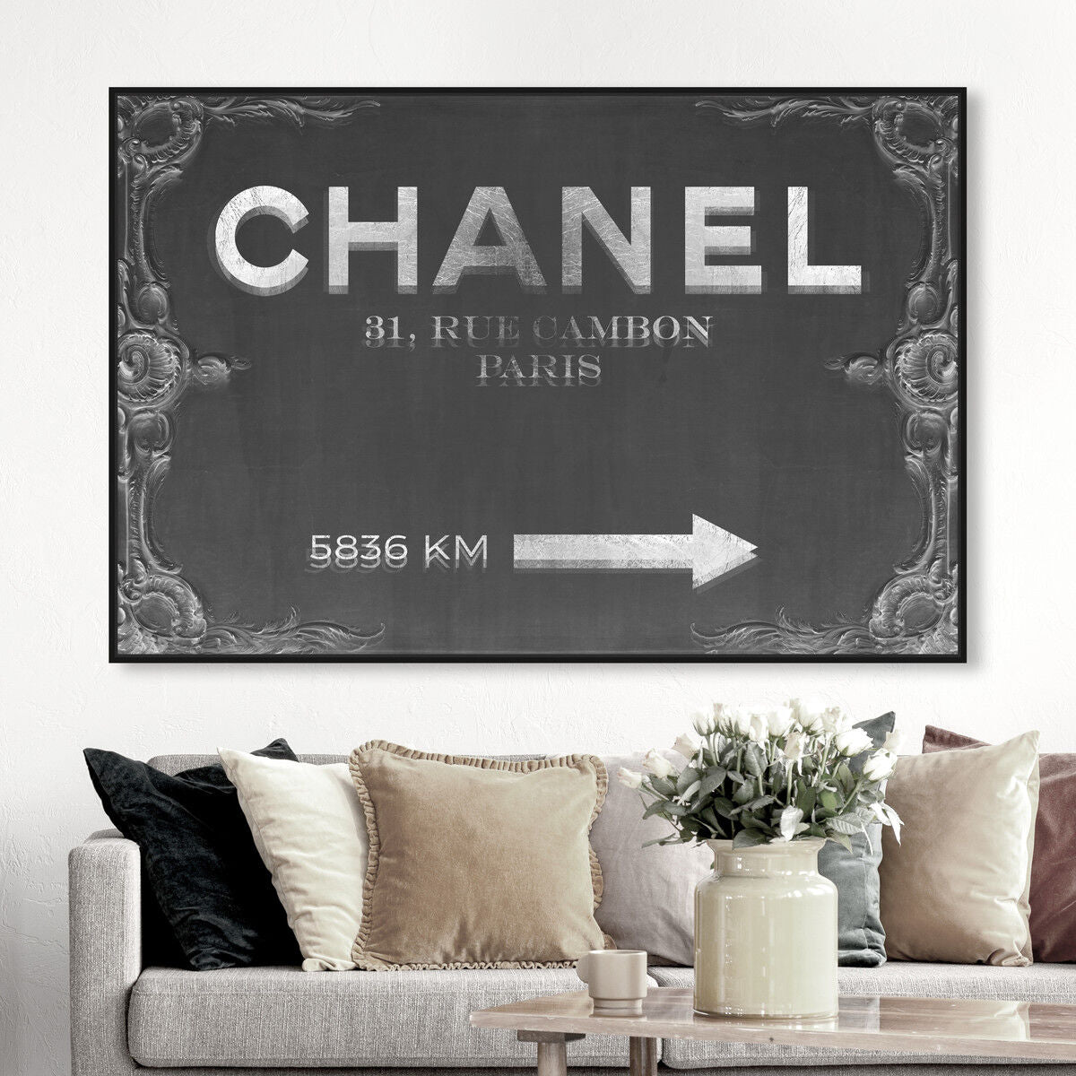 54x36/Framed Canvas/BFL