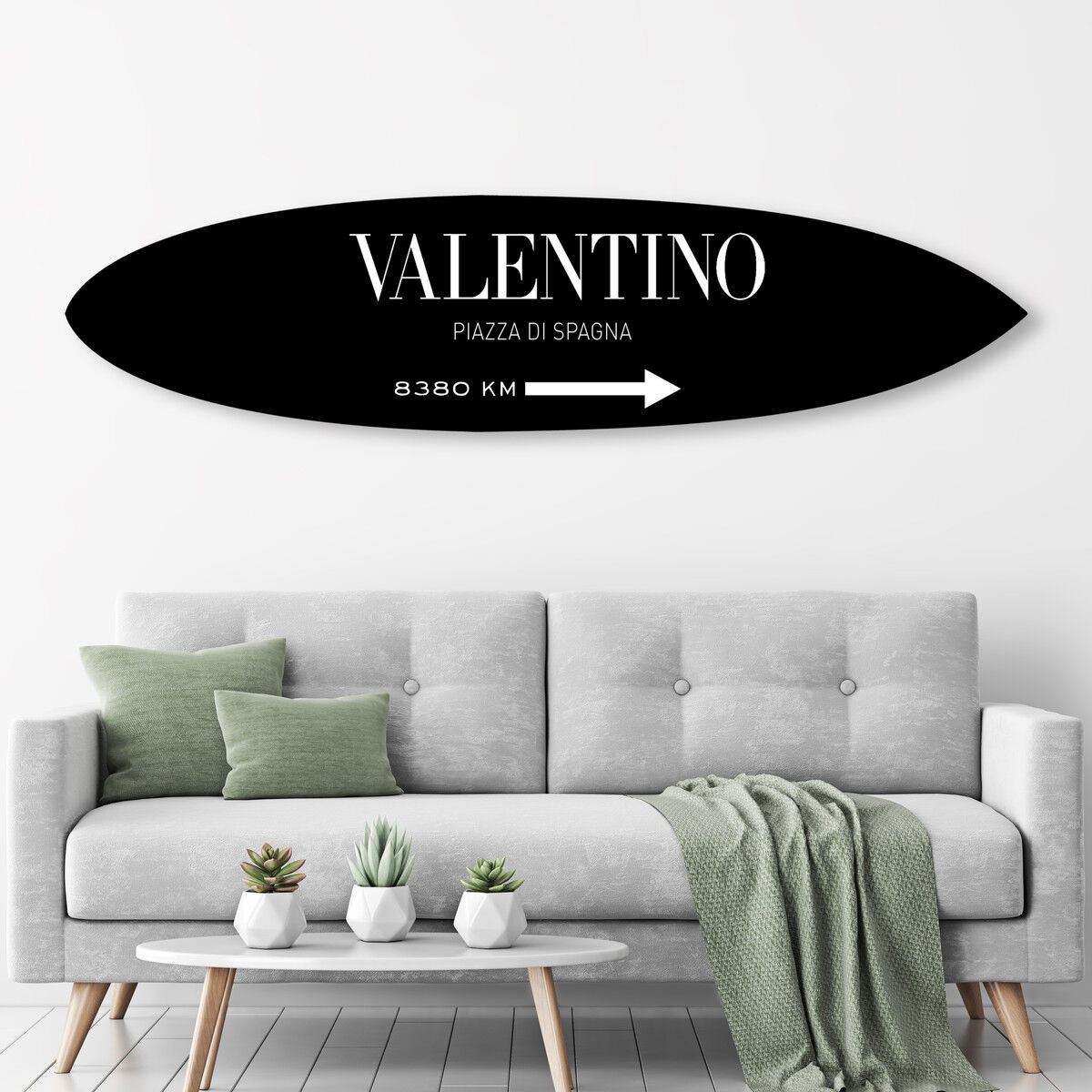 Piazza Surf Board BW
