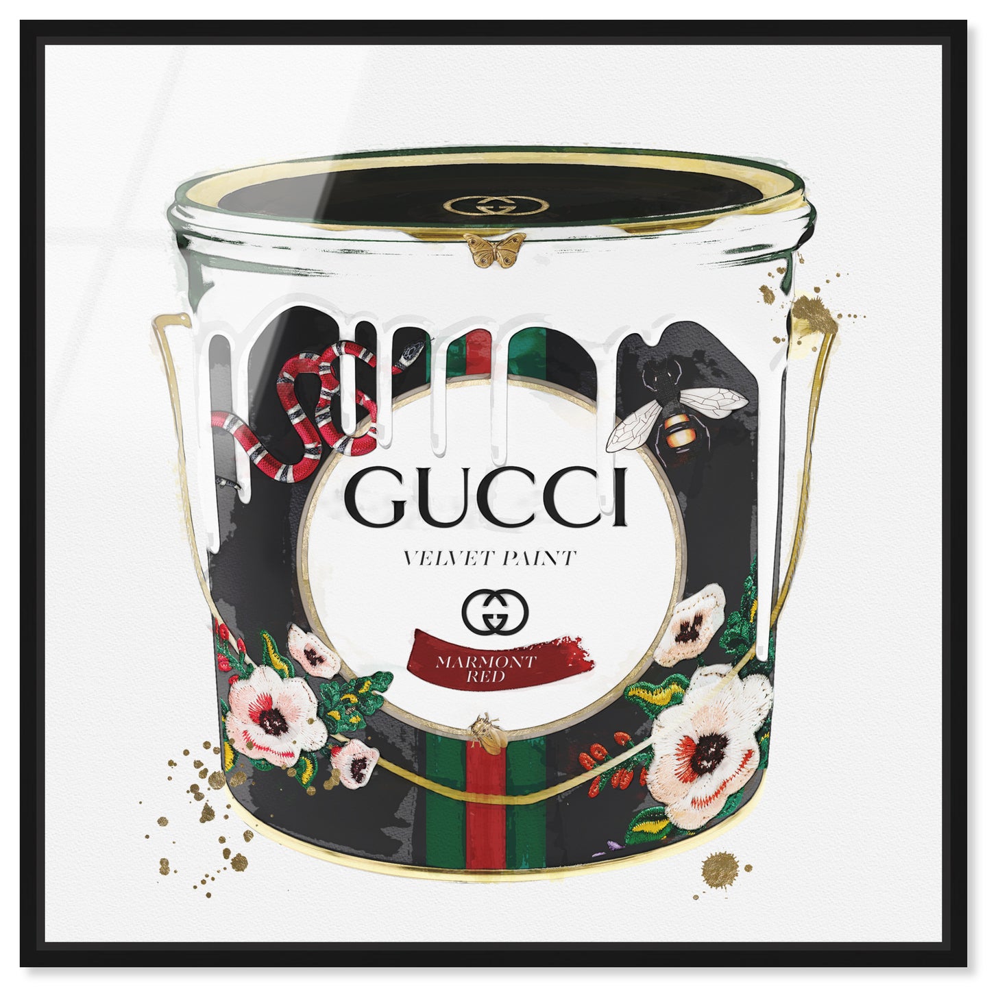 Velvet Marmont Paint Can | Fashion Wall Art | Oliver Gal