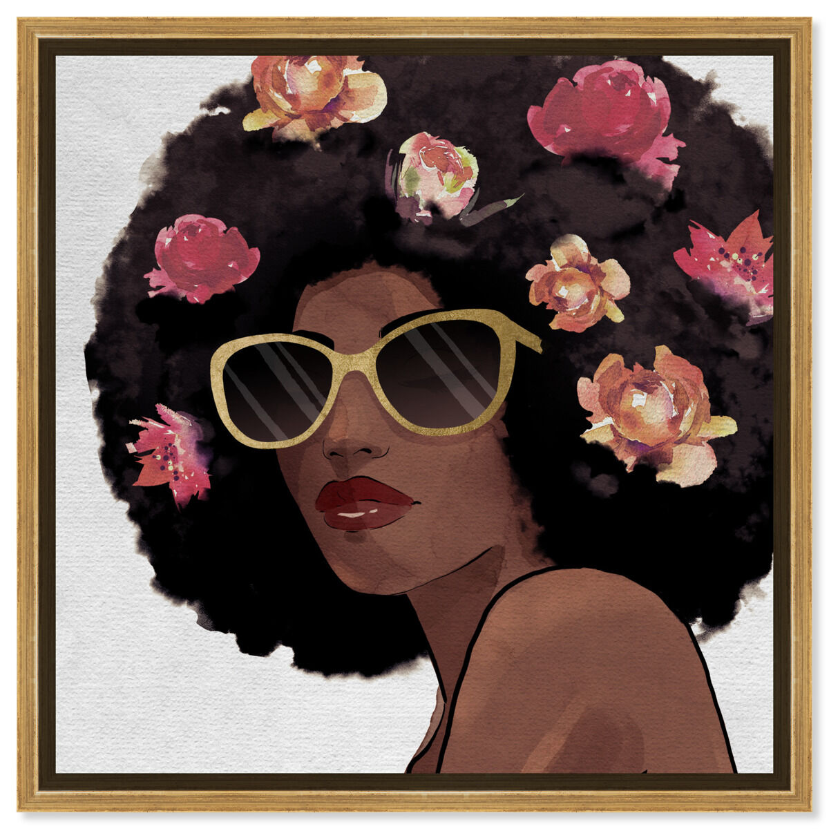 40x40/Framed Canvas/PSGLD