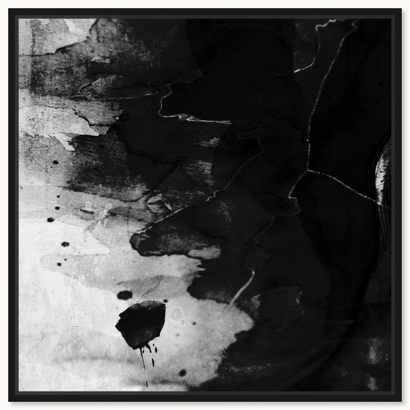 40x40/Museum Grade Canvas/BFL/Black Paint