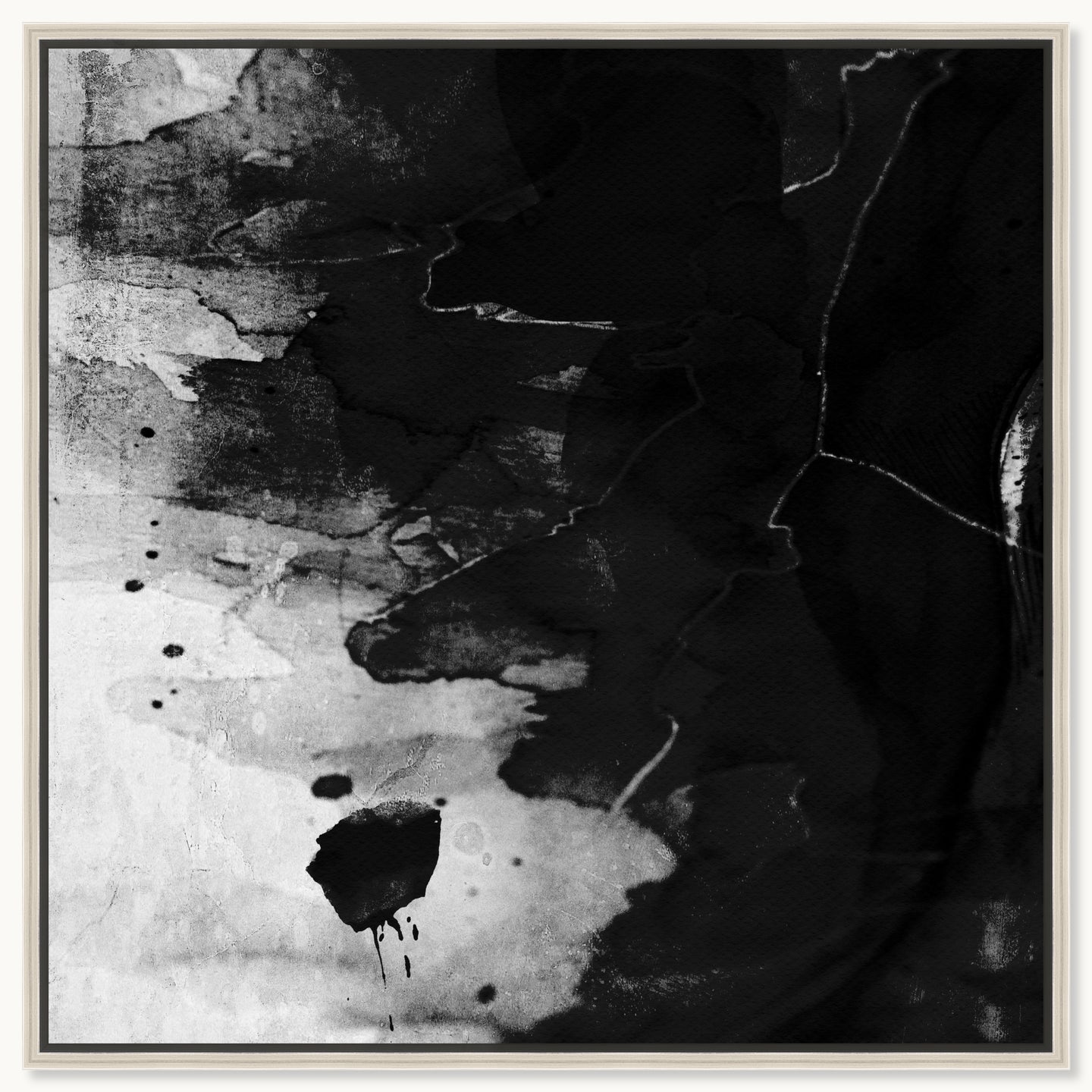 40x40/Museum Grade Canvas/CFL/Black Paint