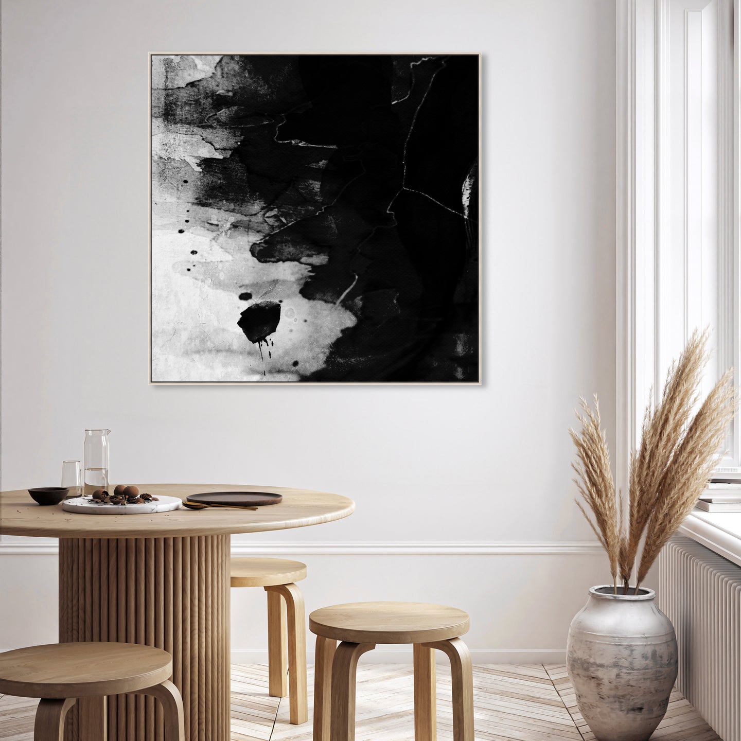40x40/Museum Grade Canvas/CFL/Black Paint