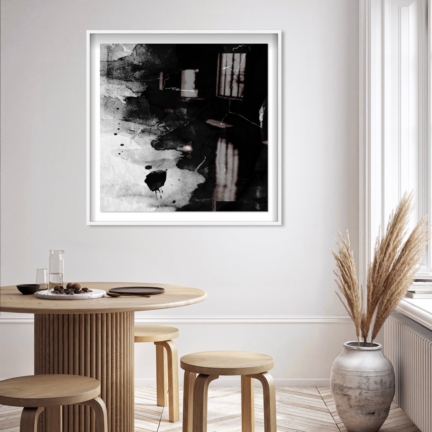 40x40/Shadowbox/SBW/Black Paint