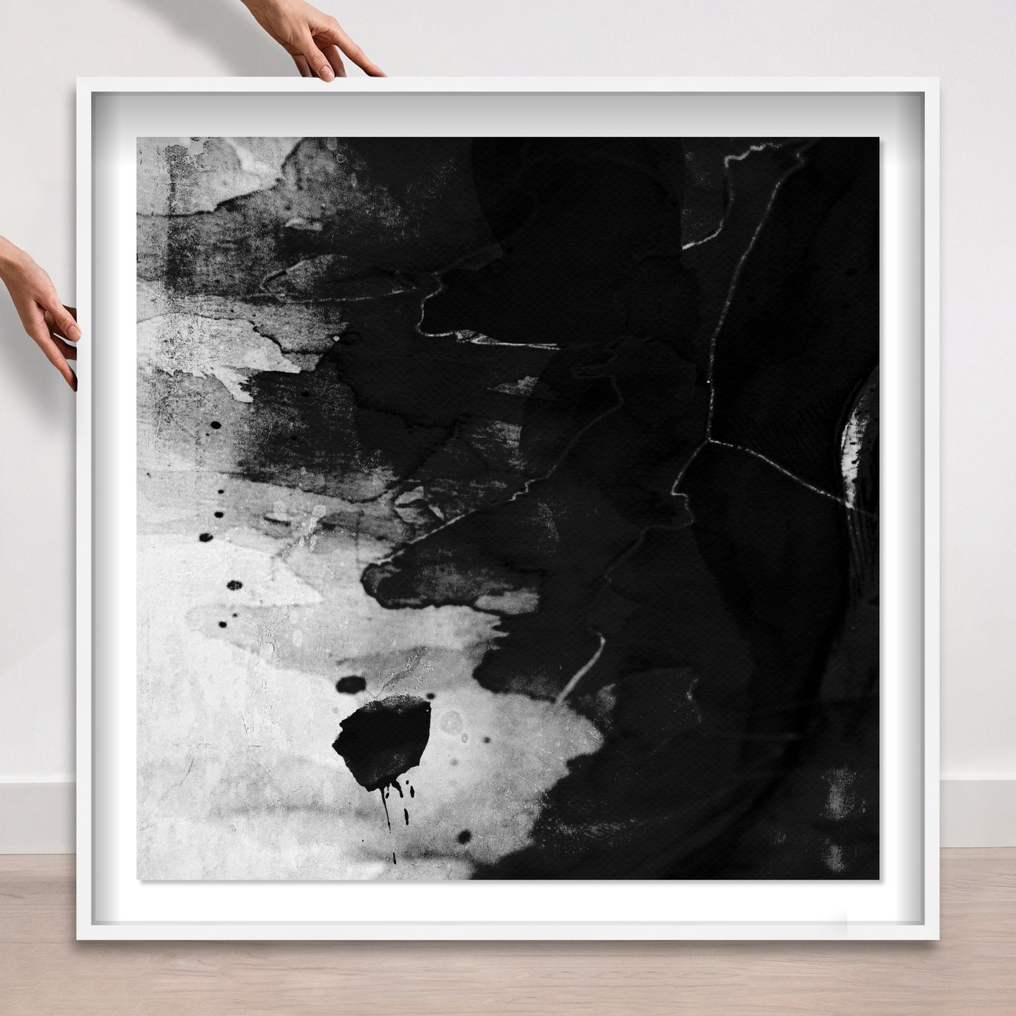 40x40/Shadowbox/SBW/Black Paint