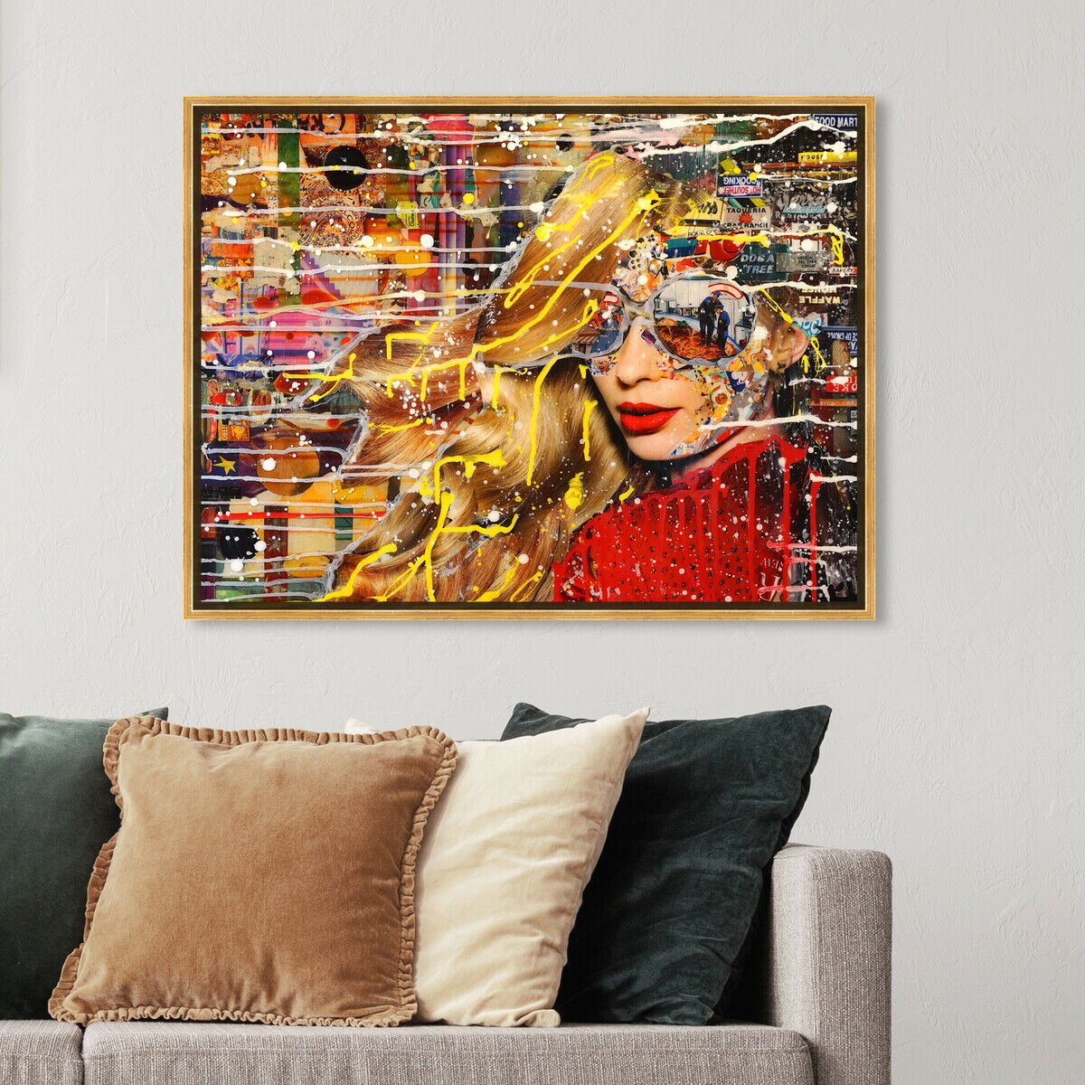 54x36/Framed Canvas/PSGLD