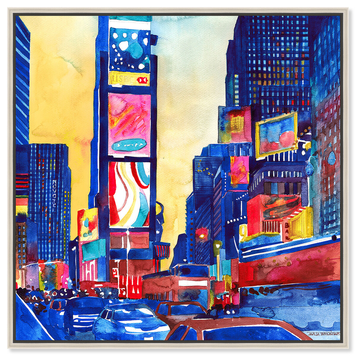 40x40/Framed Canvas/CFL