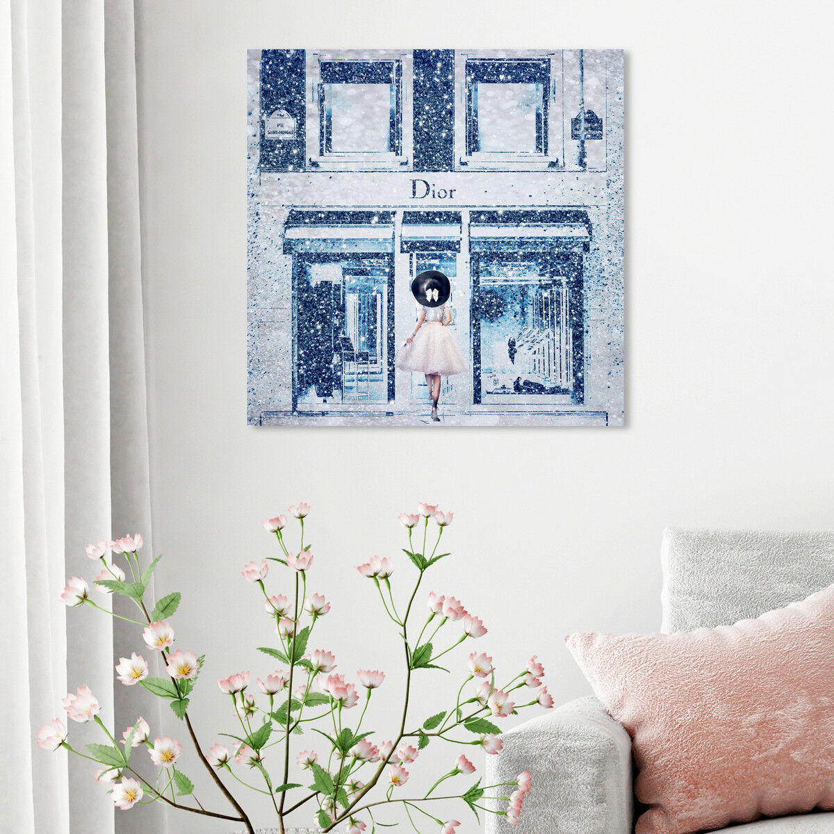 Oliver Gal CHANEL シャネルQueen of the Store Queen of the Store Sapphire | Fashion Wall Art | Oliver Gal