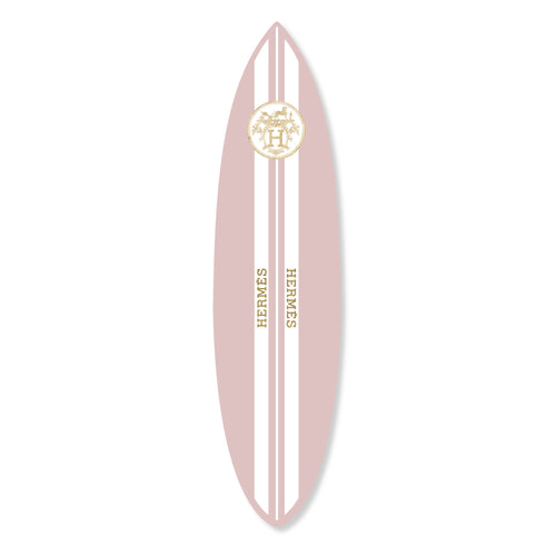 French Surfboard Blush | Fashion Wall Art | Oliver Gal