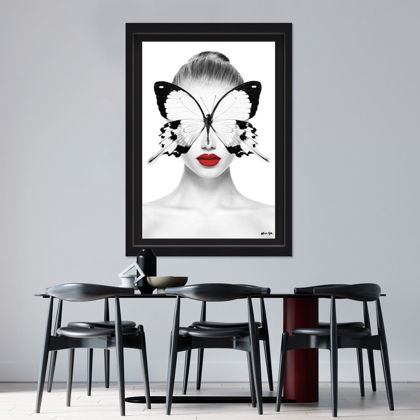 Red Duchess - Displayed in a shadowbox