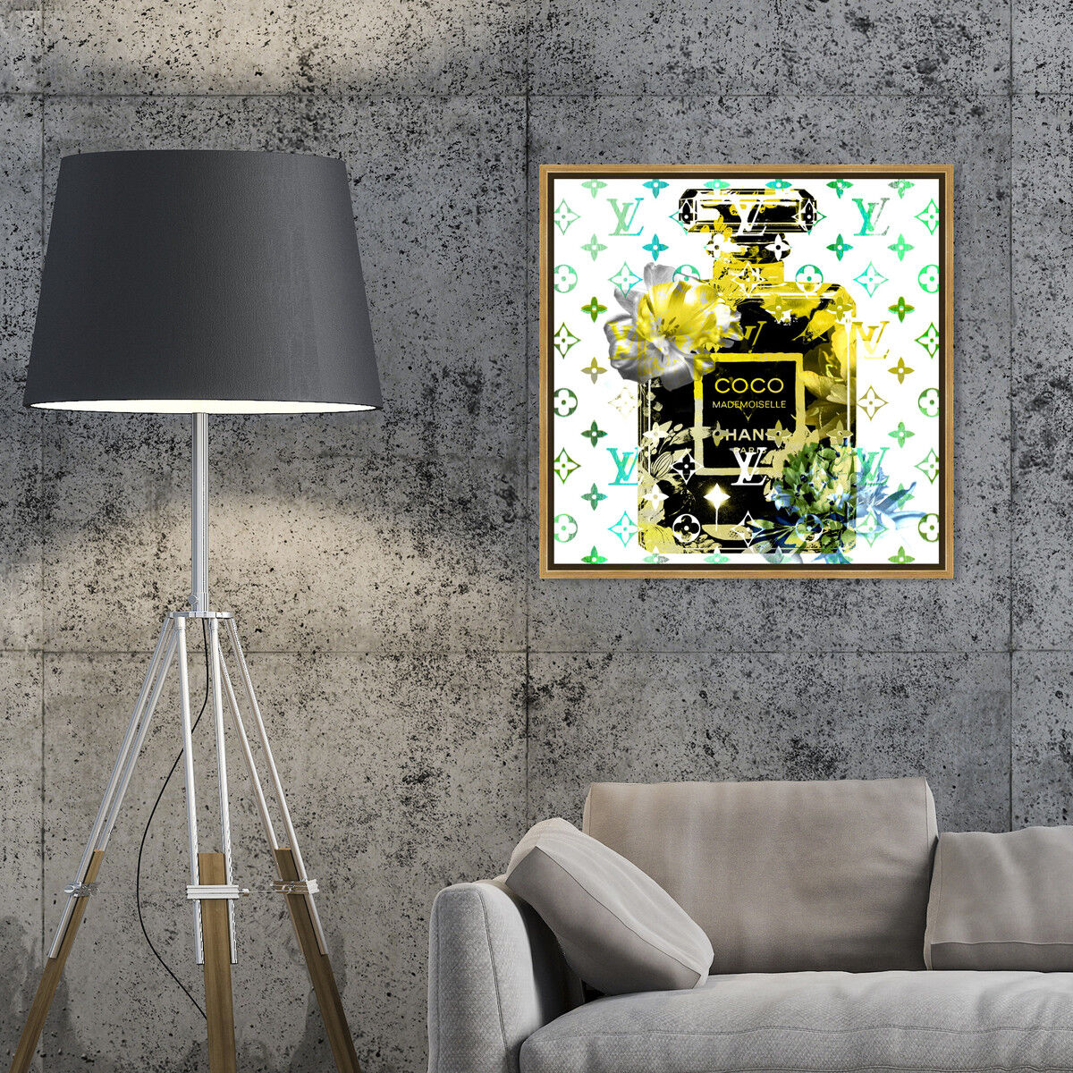 40x40/Framed Canvas/PSGLD