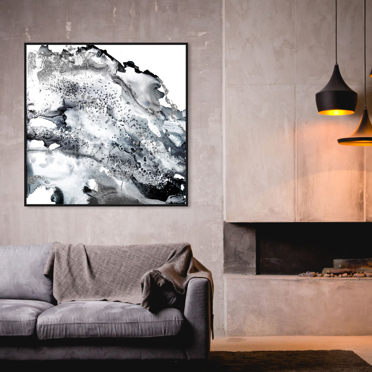 40x40/Framed Canvas/BFL