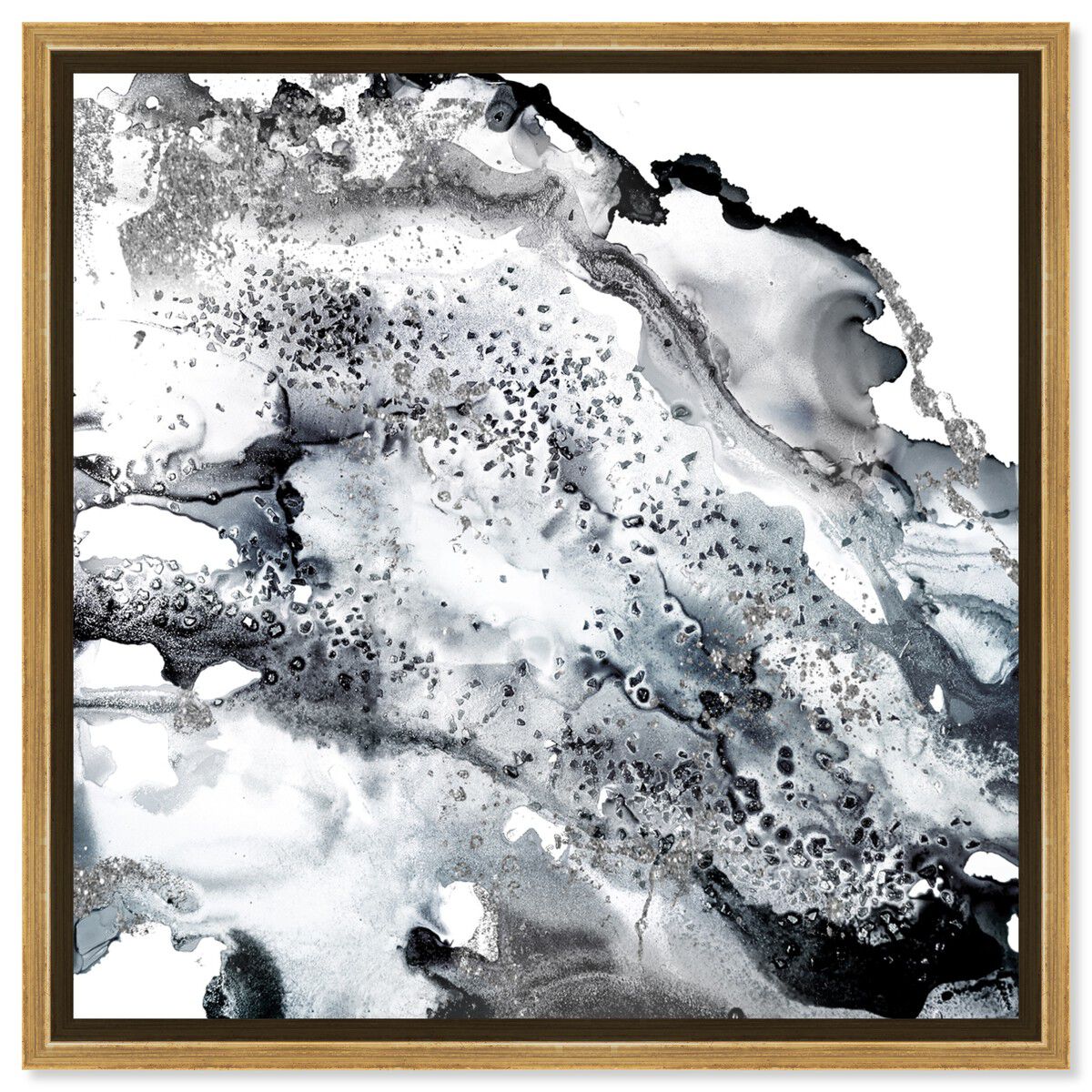 40x40/Framed Canvas/PSGLD