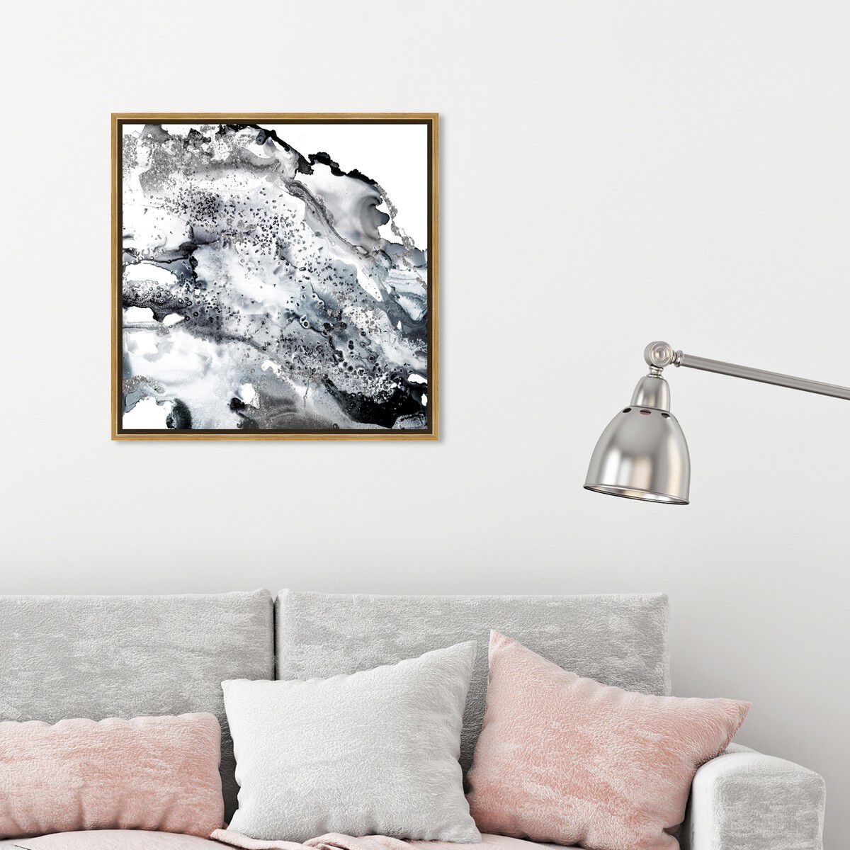 40x40/Framed Canvas/PSGLD