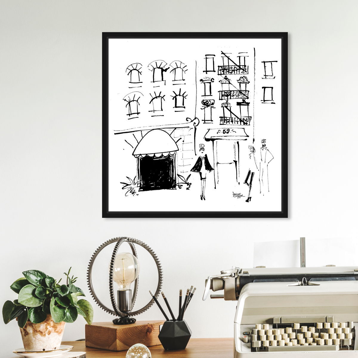 40x40/Framed Canvas/BFL