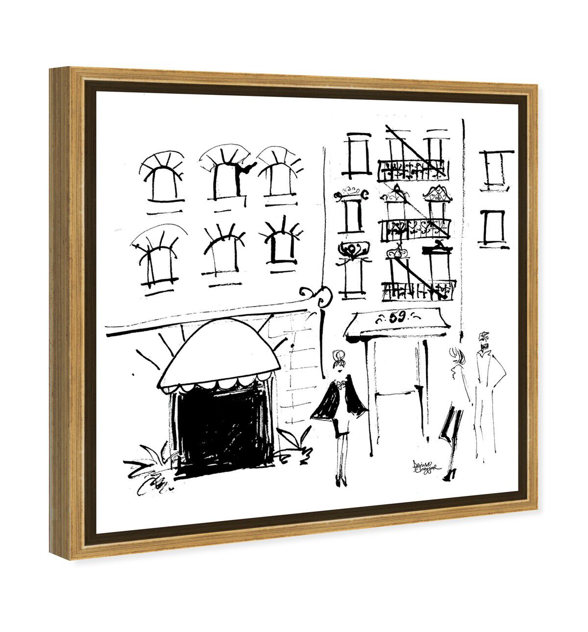 40x40/Framed Canvas/PSGLD