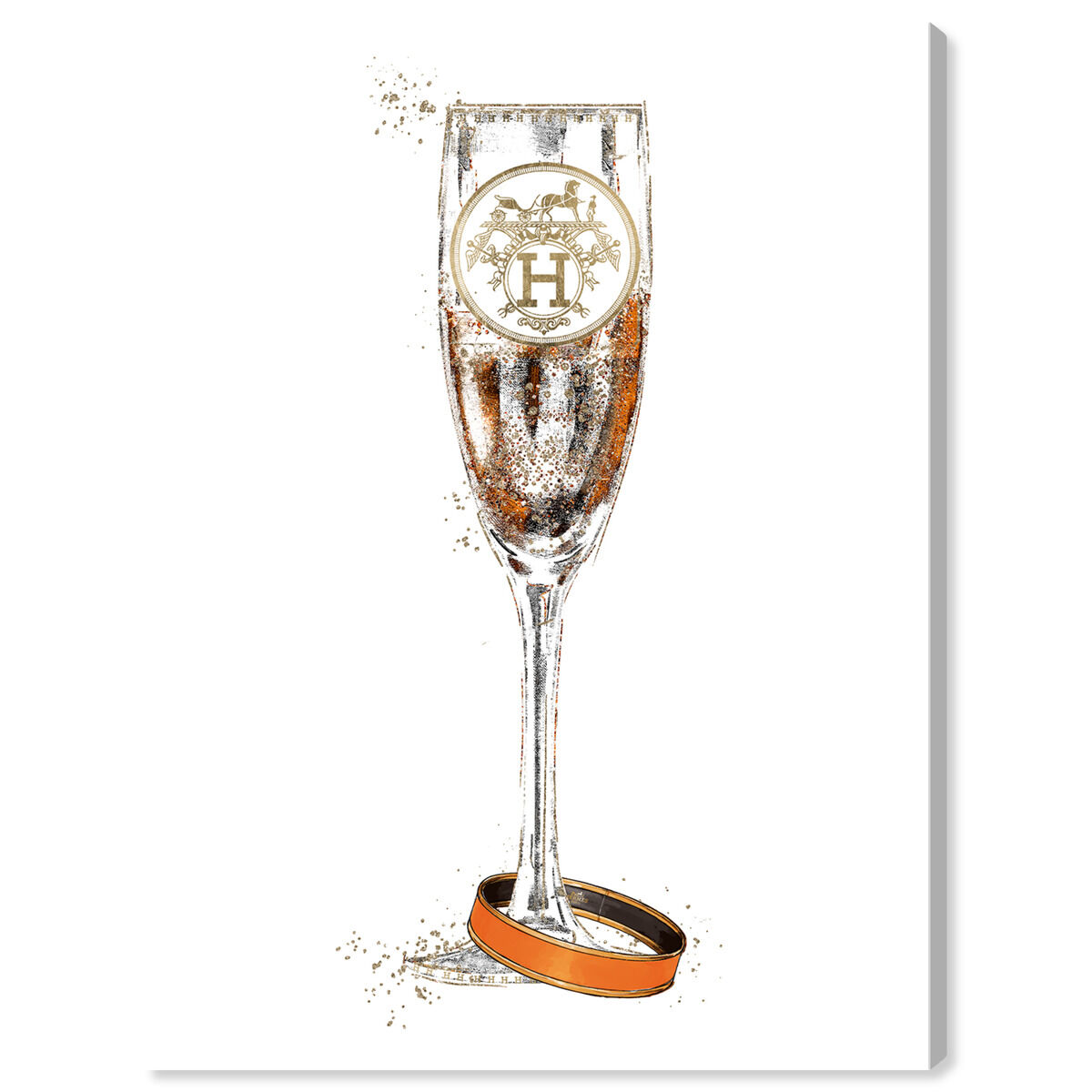 【新品】 オリバーガル FAUBOURG BUBBLY CHAMPAGNE Faubourg Bubbly Champagne | Fashion and Glam Wall Art by Oliver Gal